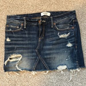 A&F jean skirt
